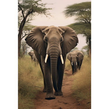 3 Elephants Canvas
